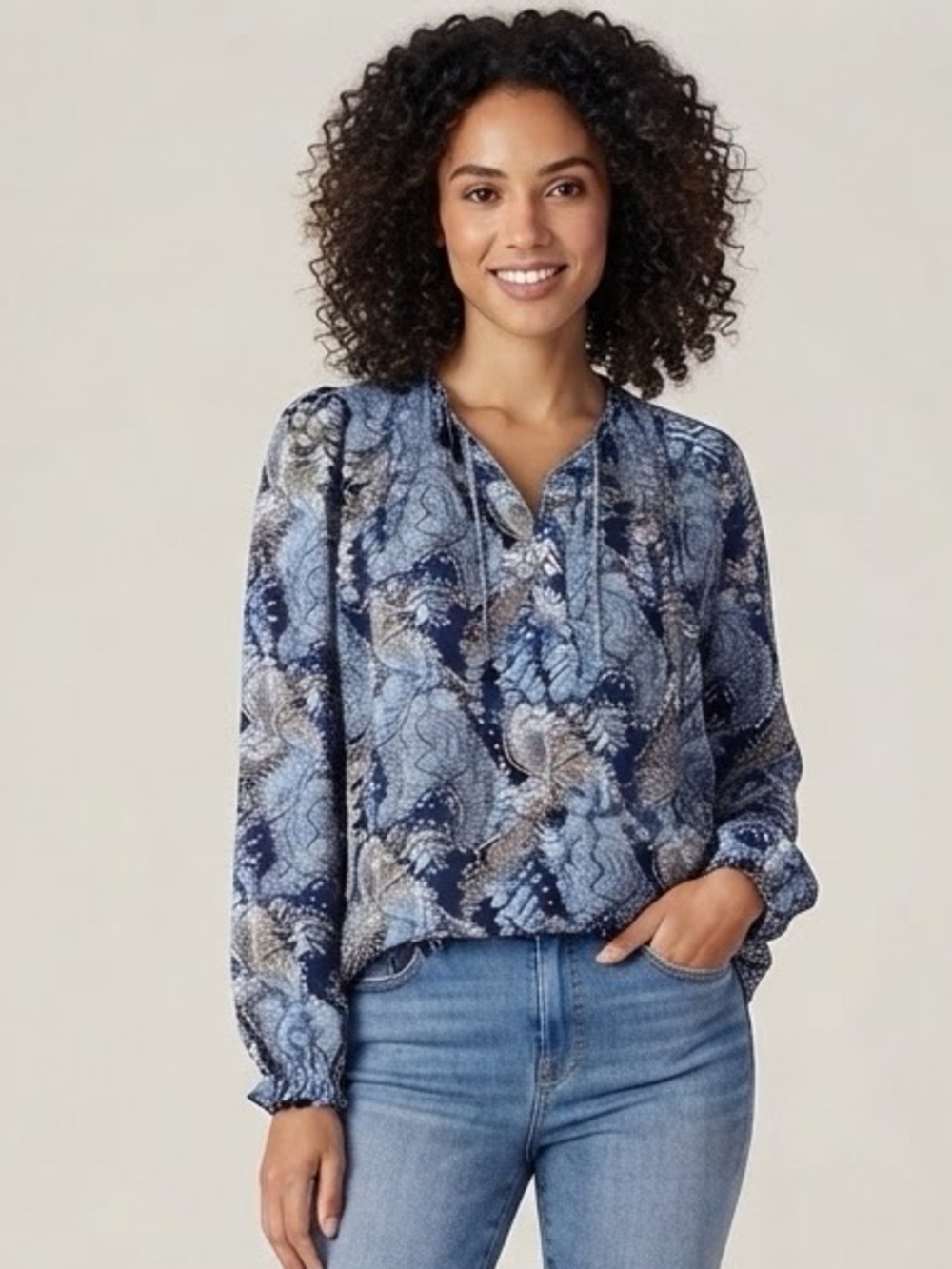 Joie Peasant Print Women's Top